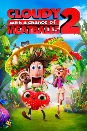 Cloudy with a Chance of Meatballs 2 2013 Hindi Dual Audio [950MB] Download HD Poster Download - Filmyzilla